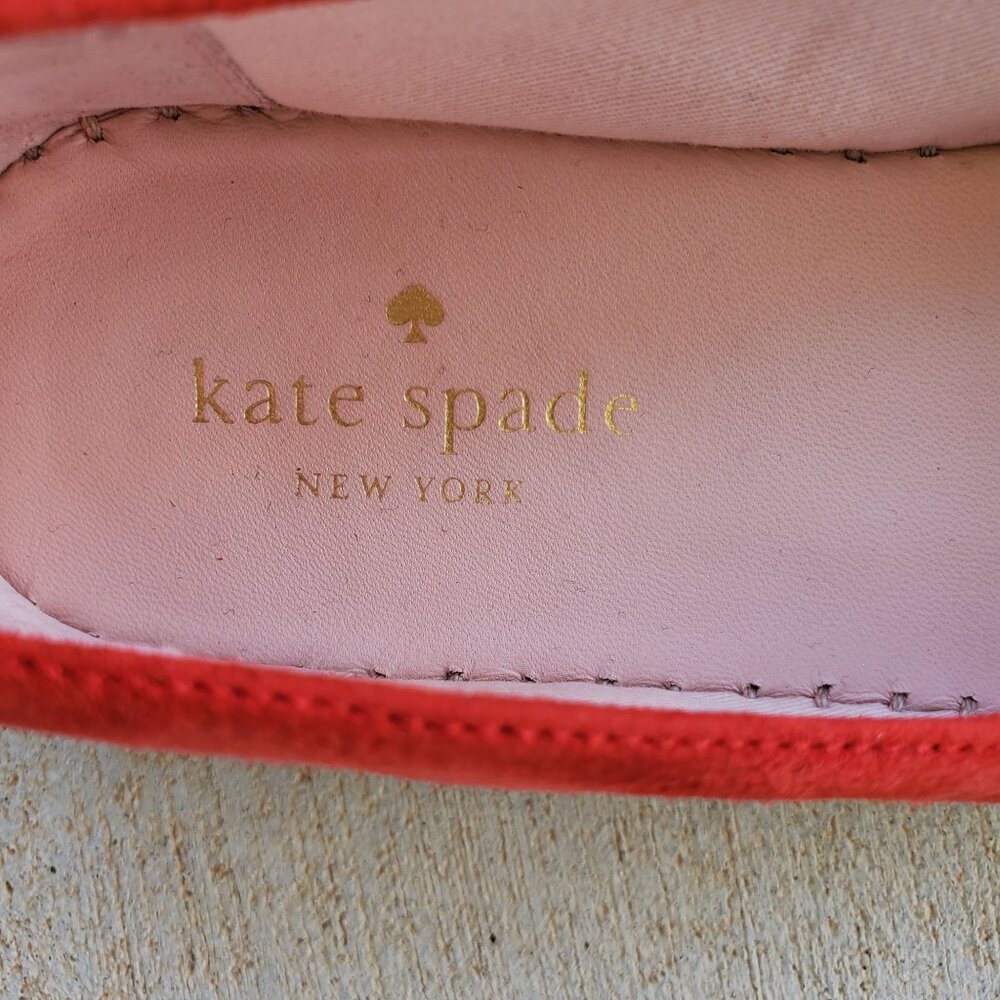 Kate Spade New York Women's Lisbon Suede Espadrilles Red Size 7M - Picture 11 of 11